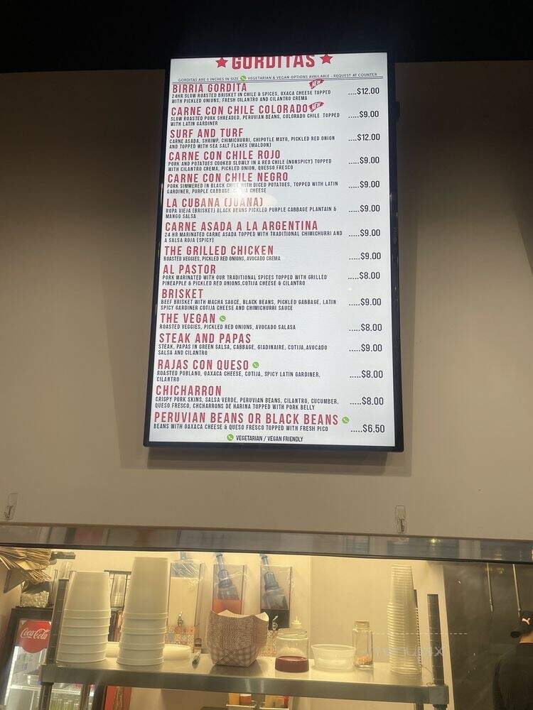 Gabi's Gorditas - Las Vegas, NV menu_pic