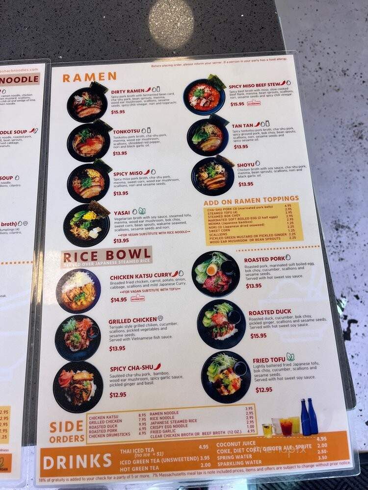 Soup Shack Porter - Cambridge, MA menu_pic