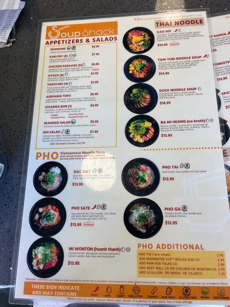 Soup Shack Porter - Cambridge, MA menu_pic