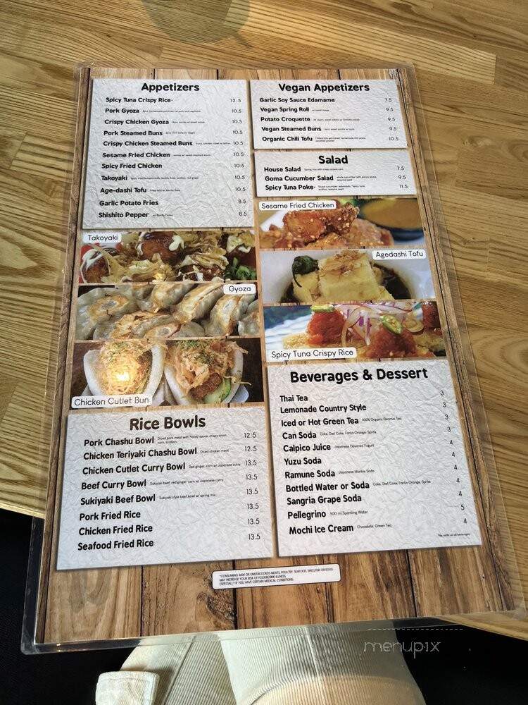 Kai Ramen - San Fernando Valley, CA menu_pic