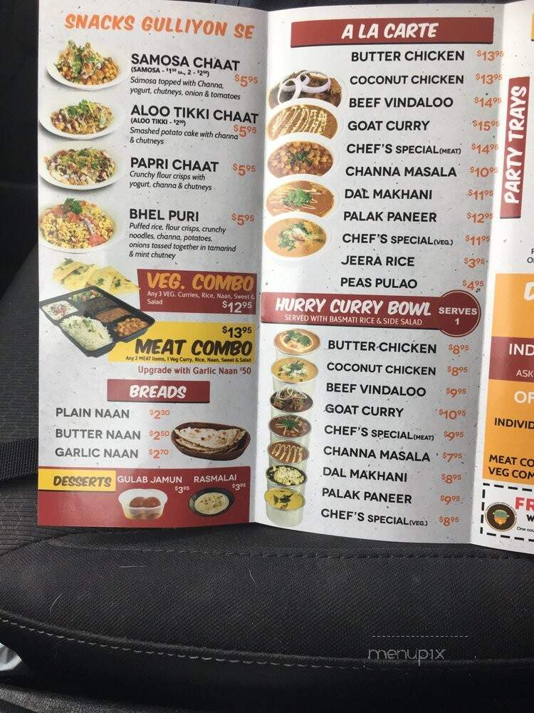 Hurry Curry - Toronto, ON menu_pic