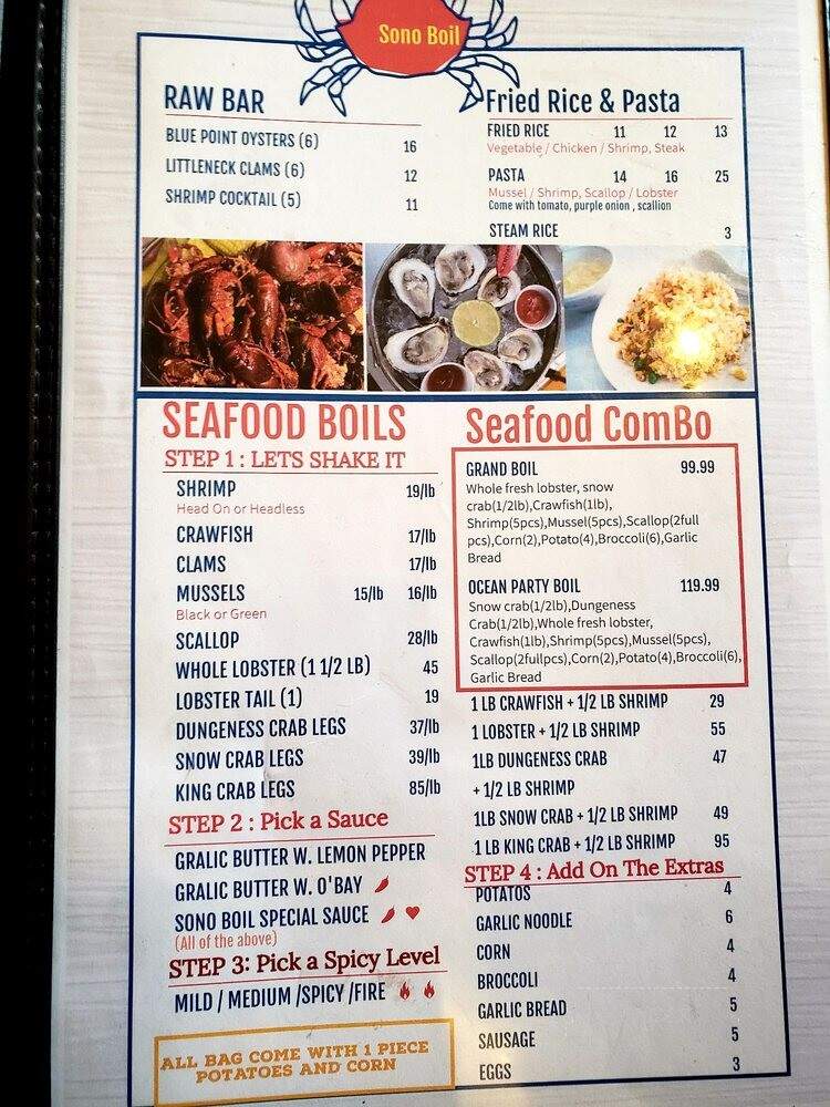 Sono seafood boil & bar - Norwalk, CT