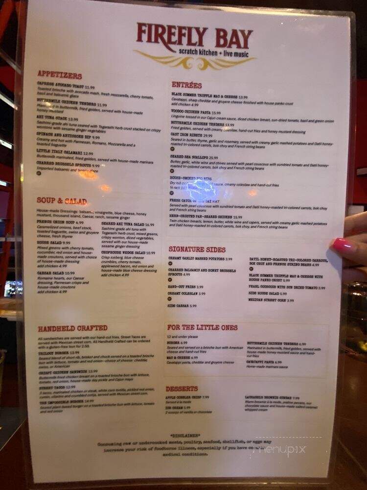 Firefly Bay - Atlantic Beach, FL menu_pic