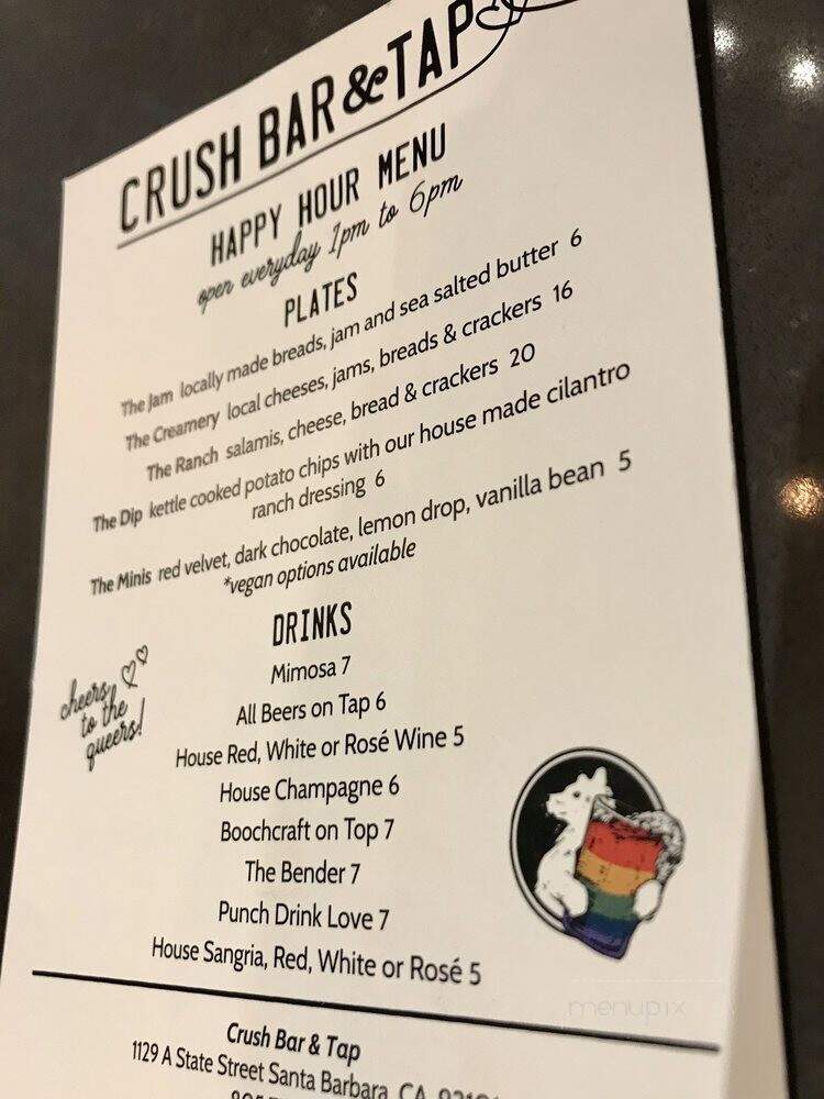 Crush Bar and Tap - Santa Barbara, CA