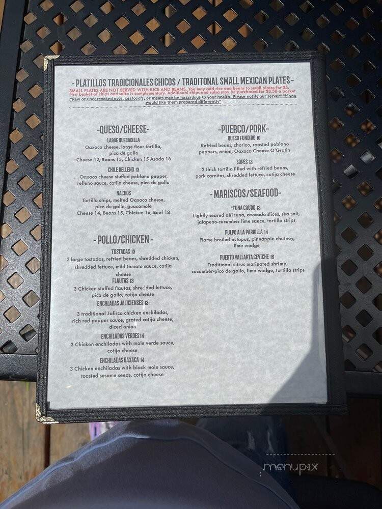 Ellensburg Mexican Grill - Ellensburg, WA menu_pic