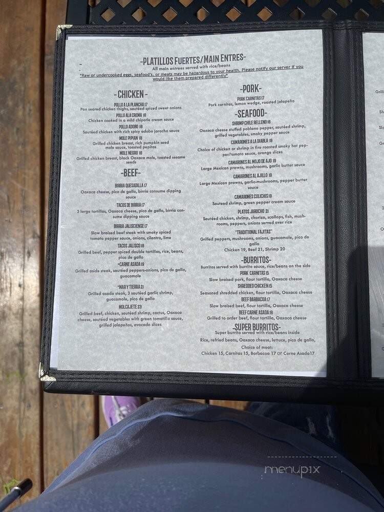 Ellensburg Mexican Grill - Ellensburg, WA menu_pic