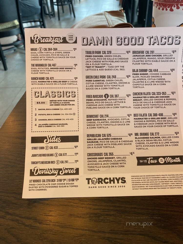 Torchy's Tacos - Mansfield, TX menu_pic