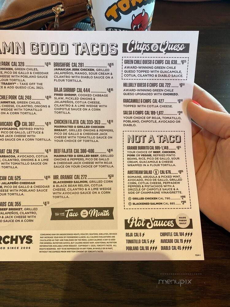Torchy's Tacos - Mansfield, TX menu_pic