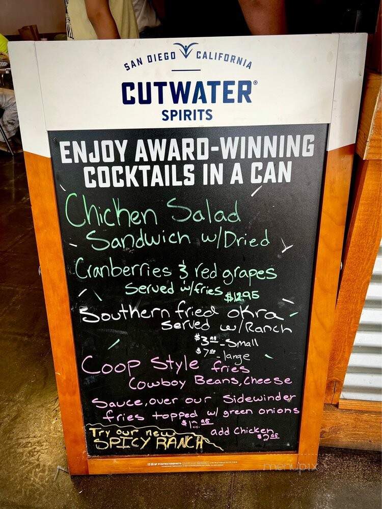 Flew The Coop Nashville Hot Chicken - Camp Verde, AZ menu_pic