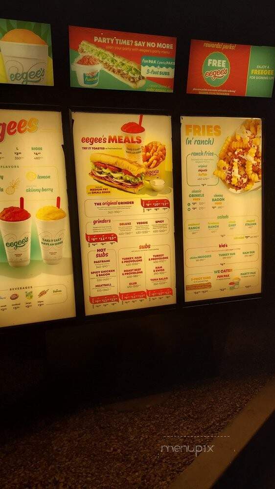 Eegee's - Gilbert, AZ menu_pic