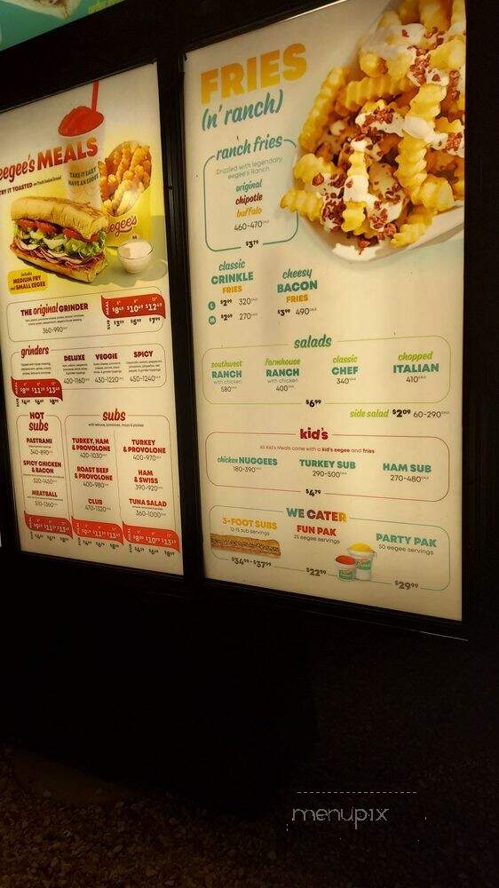 Eegee's - Gilbert, AZ menu_pic