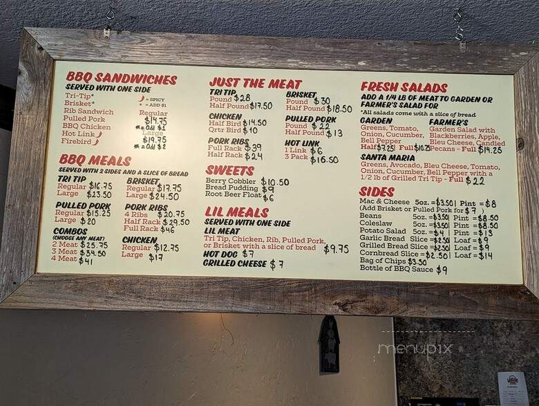 Wagon Wheel BBQ - Mountain View, CA menu_pic