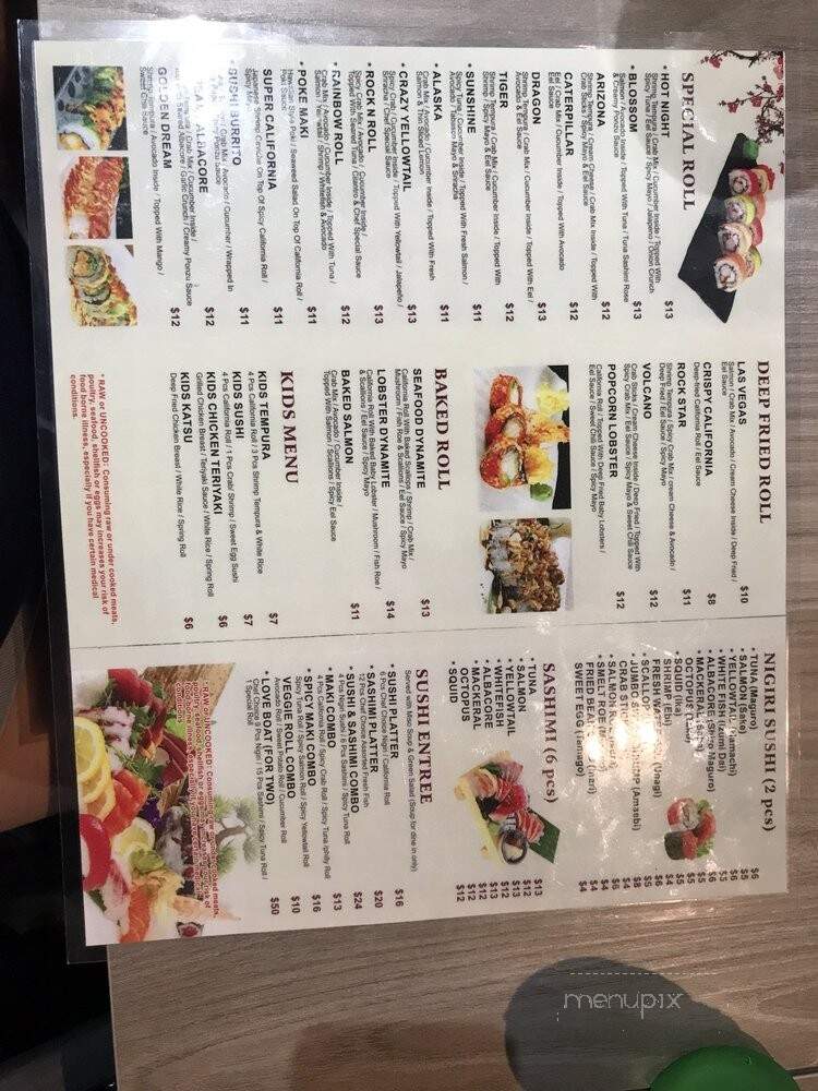 Sushi Rock & Grill - Gilbert, AZ menu_pic