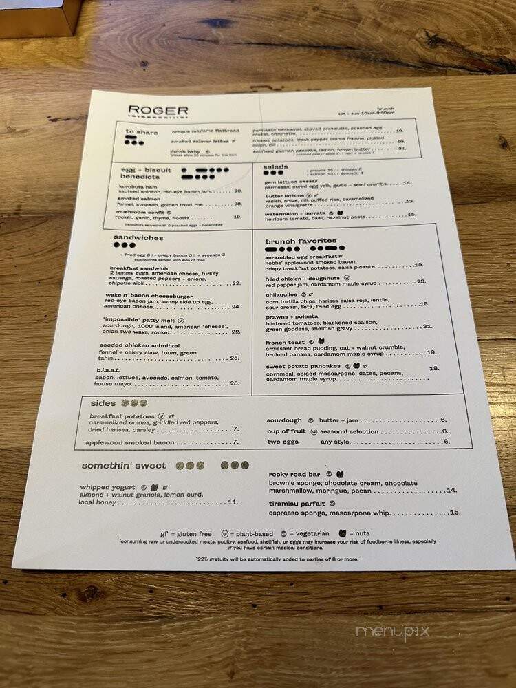 Roger - Mountain View, CA menu_pic