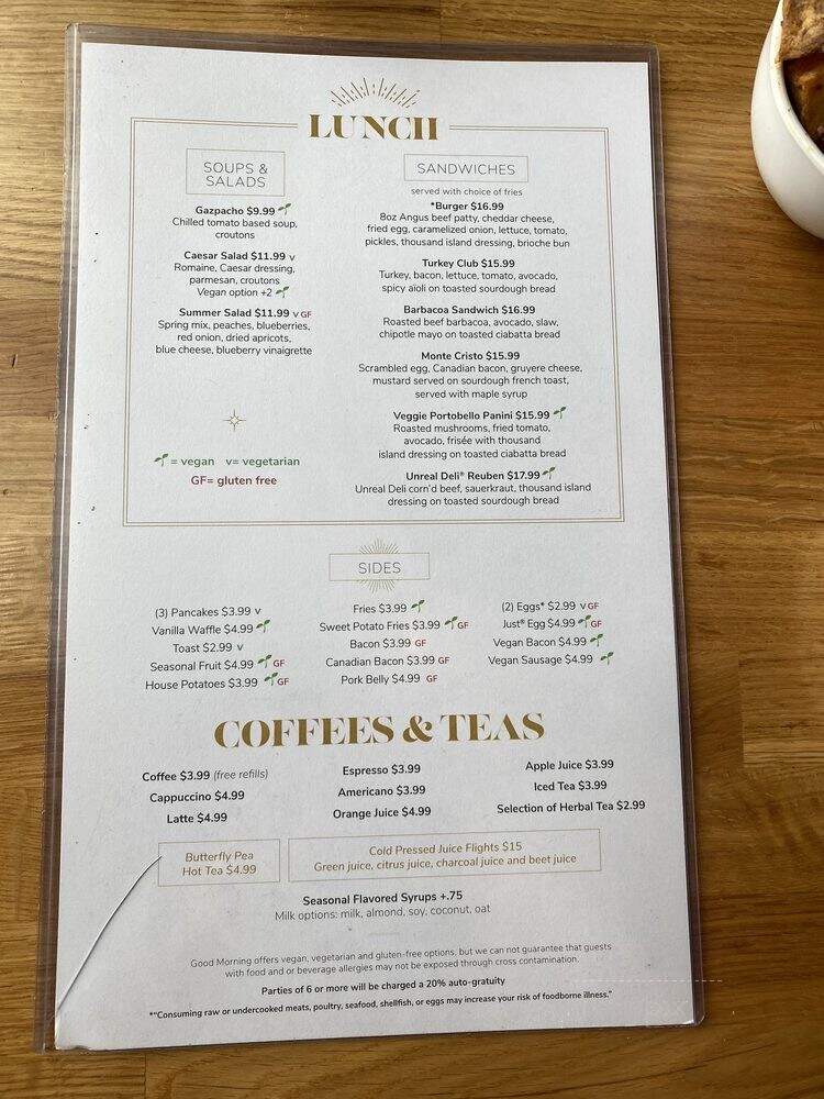Good Morning Kitchen - Las Vegas, NV menu_pic