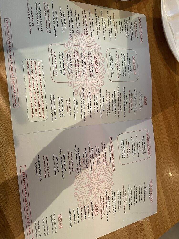 Bombay Street Kitchen - Orlando, FL menu_pic