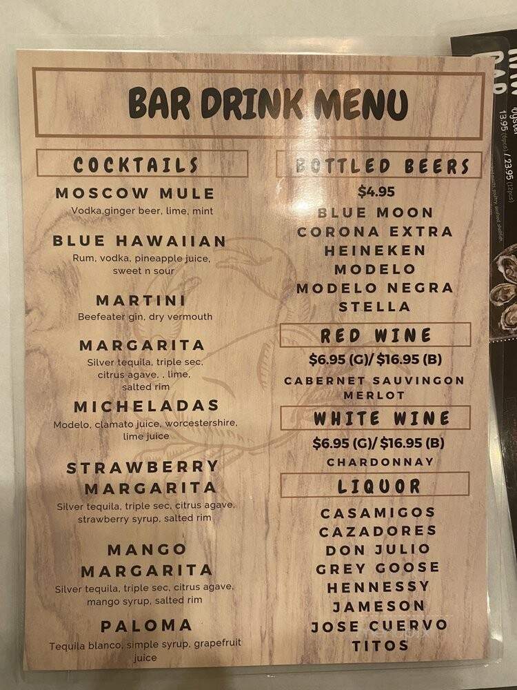 Cajun Crack'n - San Jose, CA menu_pic