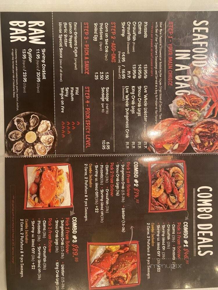 Cajun Crack'n - San Jose, CA menu_pic