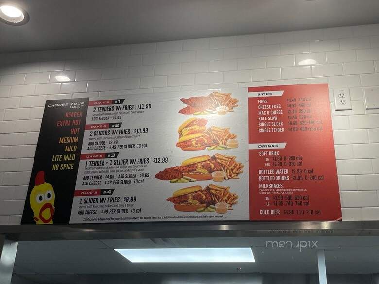 Dave's Hot Chicken - Dallas, TX menu_pic