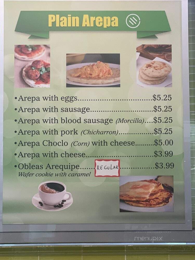 Arepa's - Redondo Beach, CA menu_pic