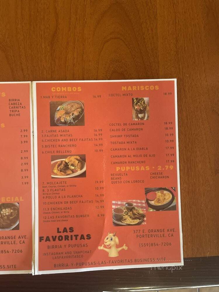 Birria Y Pupusas Las Favoritas - Porterville, CA