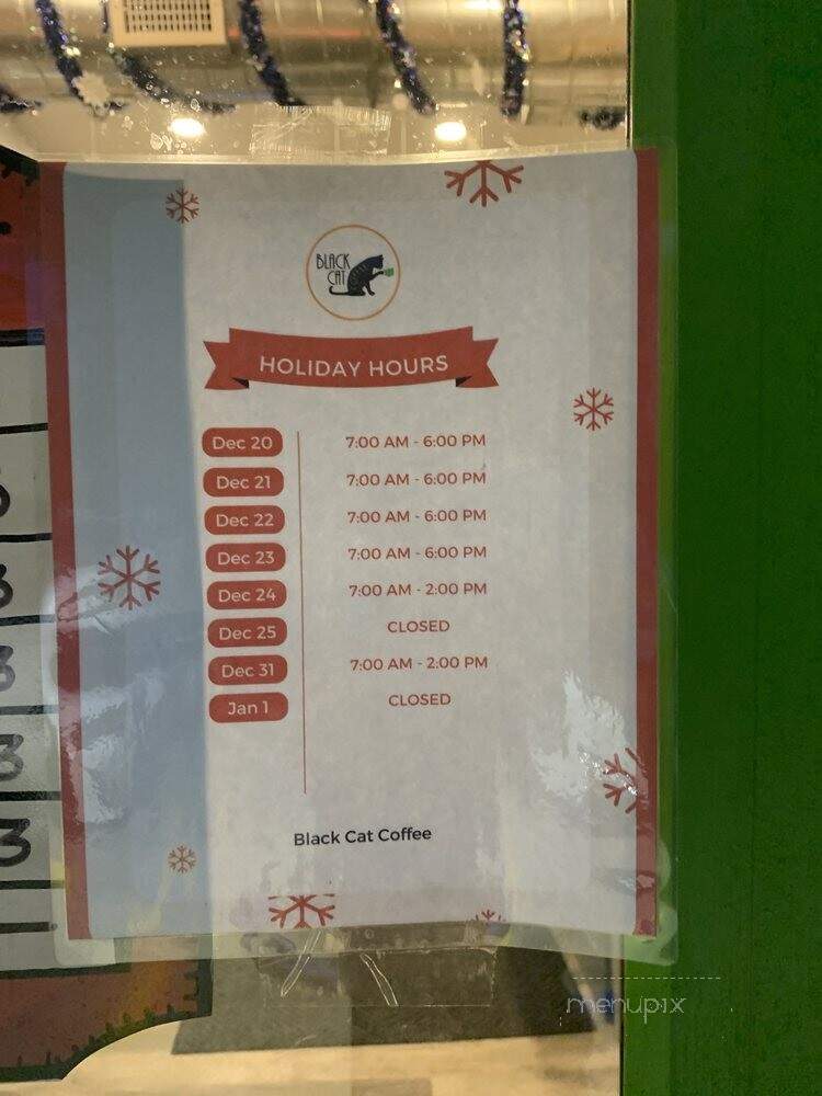 Black Cat Coffee - Titusville, FL menu_pic
