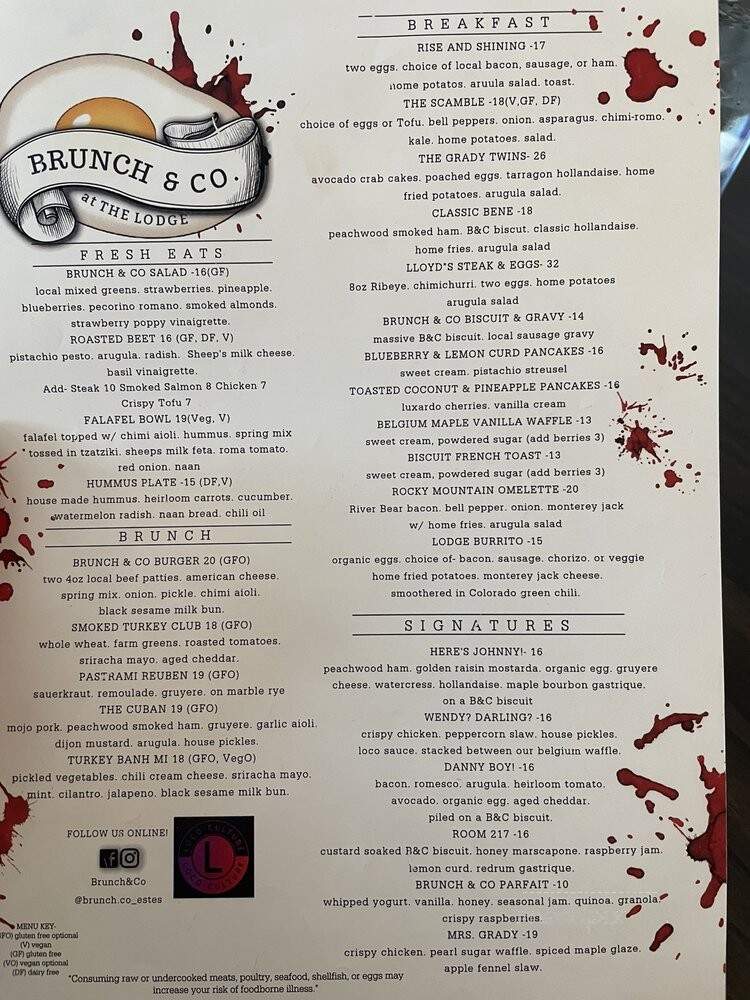 Brunch & Co - Estes Park, CO menu_pic