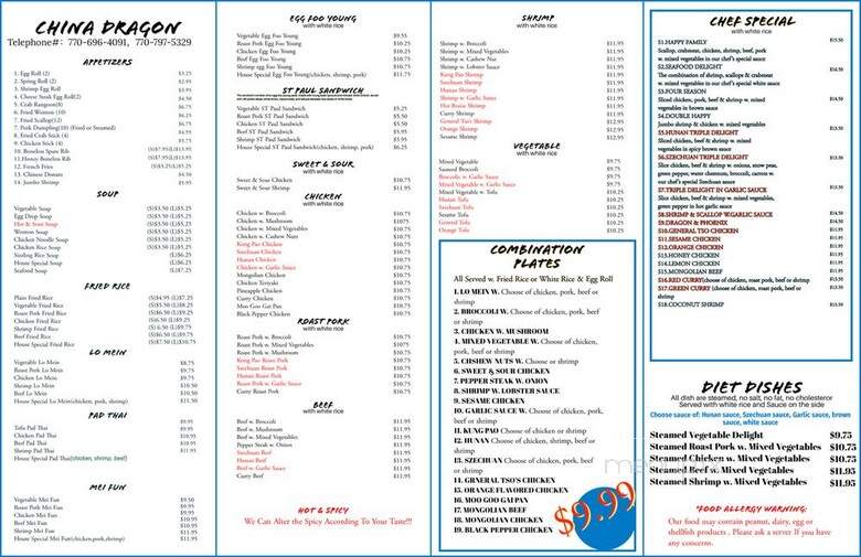 China Dragon - Snellville, GA menu_pic
