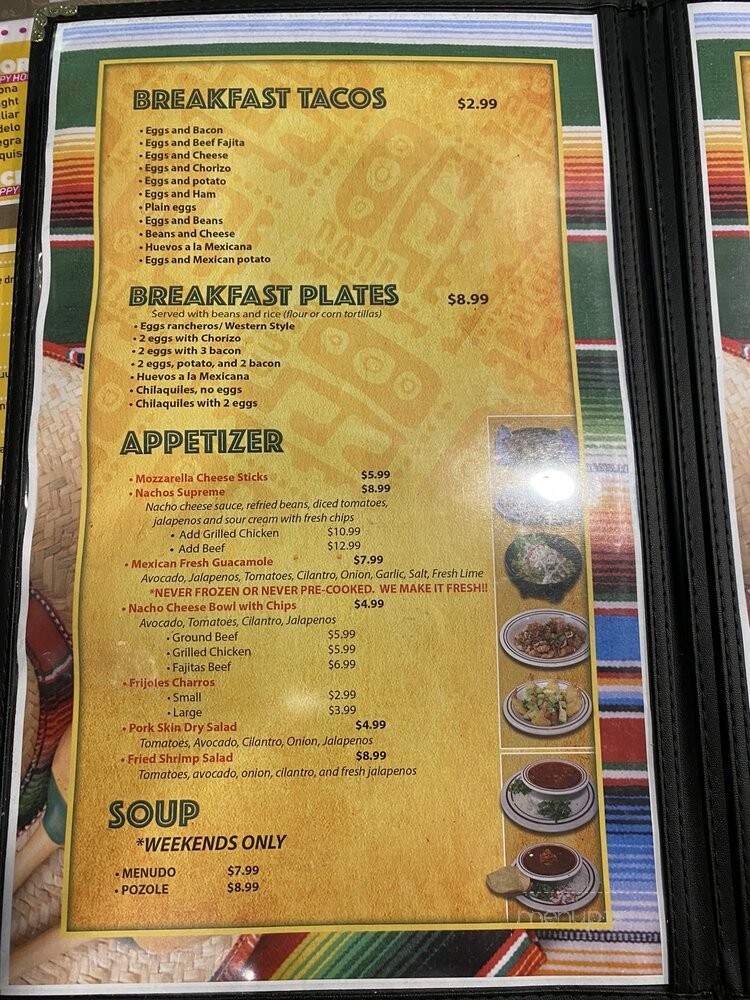 El Porton Tacos & Gorditas - Cypress, TX menu_pic