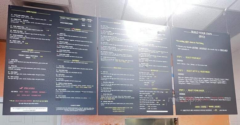 Flaming Thai Cafe - Troy, MI menu_pic
