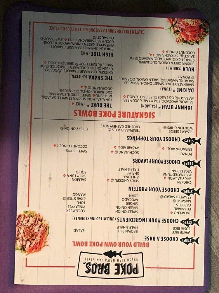 Poke Bros - Sicklerville, NJ menu_pic