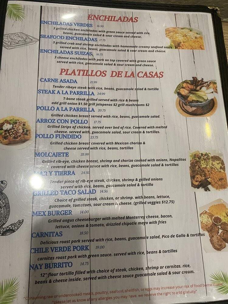 Riviera Nayarit - Nashua, NH menu_pic