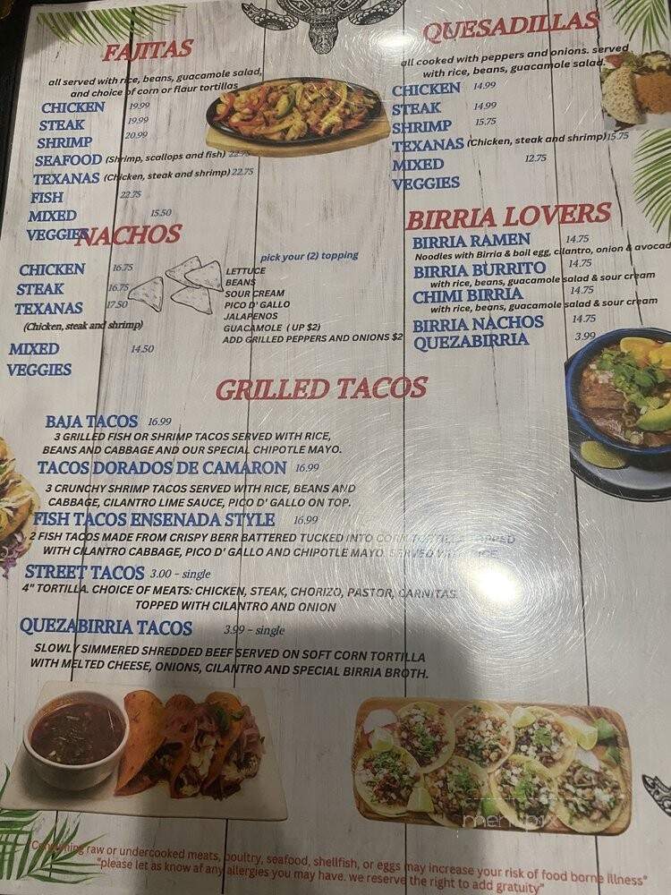 Riviera Nayarit - Nashua, NH menu_pic