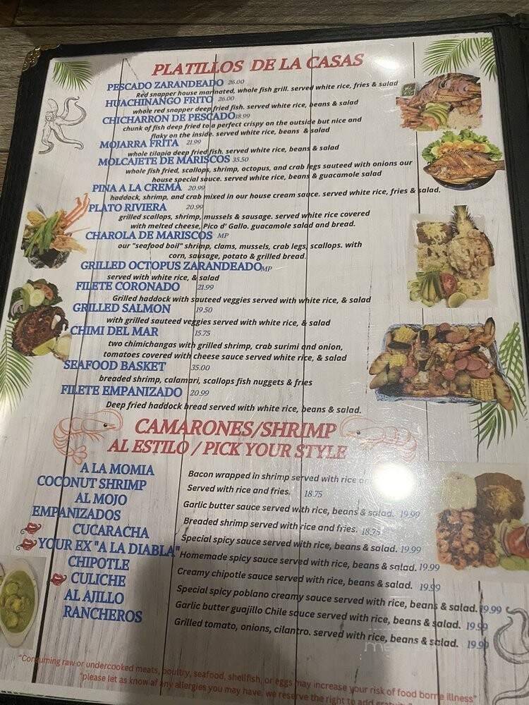 Riviera Nayarit - Nashua, NH menu_pic