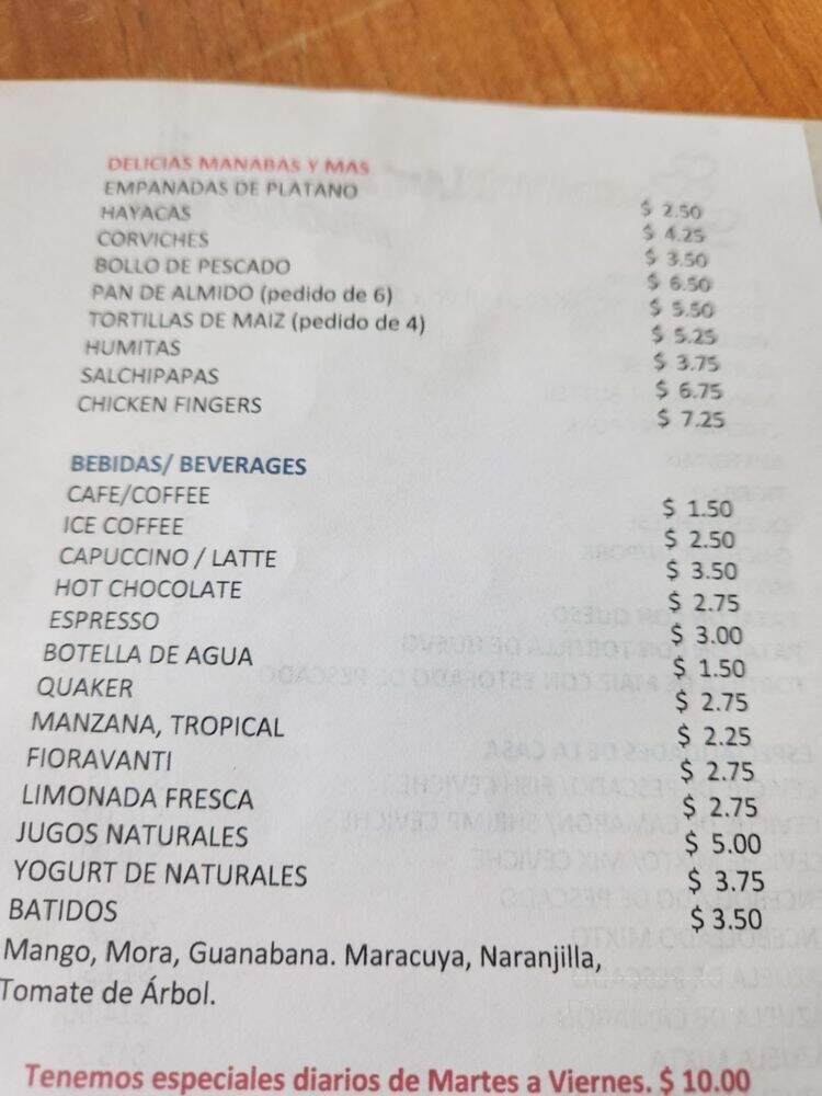 Ecuatorianisimo and More - Wharton, NJ menu_pic