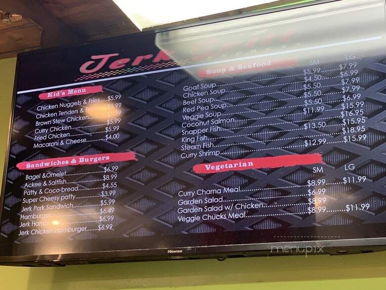 Jerk Grill Express - Coral Springs, FL menu_pic