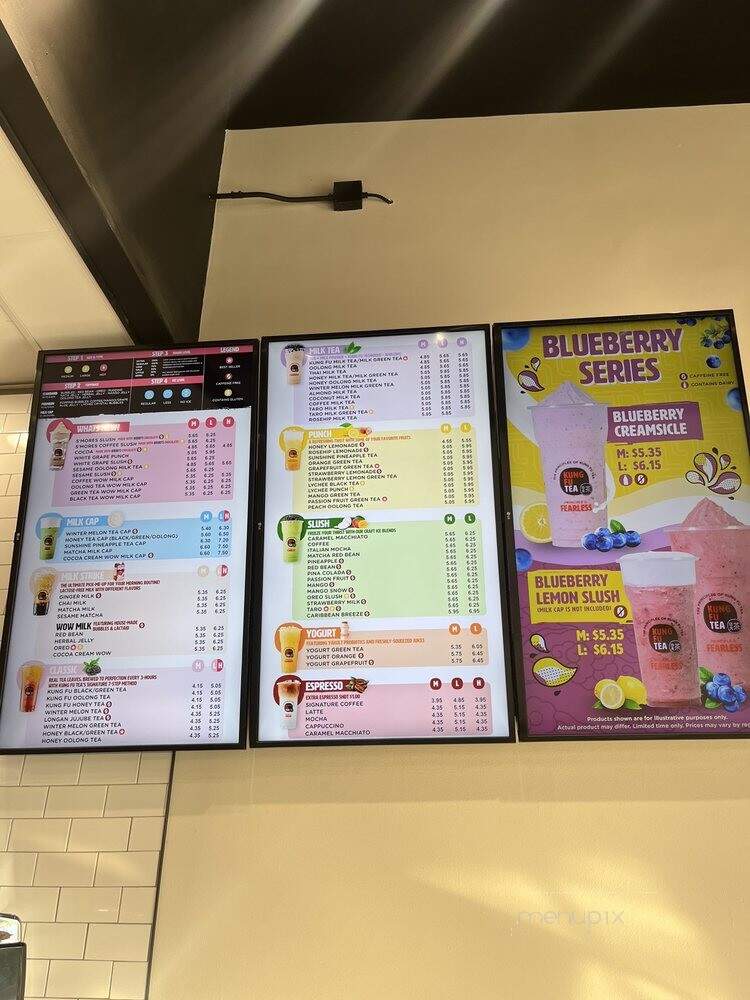 Kung Fu Tea - Toledo, OH menu_pic