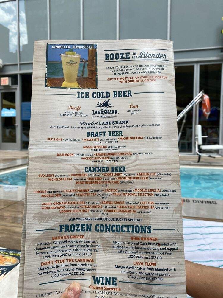 LandShark Bar & Grill - New York, NY menu_pic