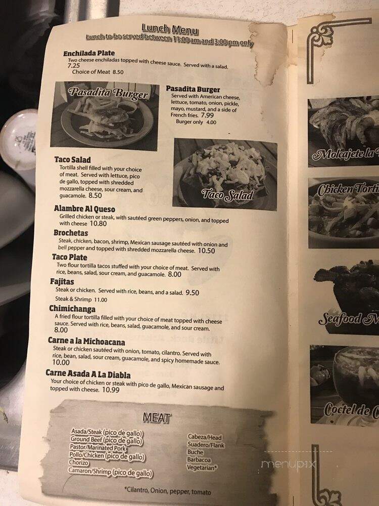 La Pasadita Mexican Restaurant - Little Rock, AR menu_pic