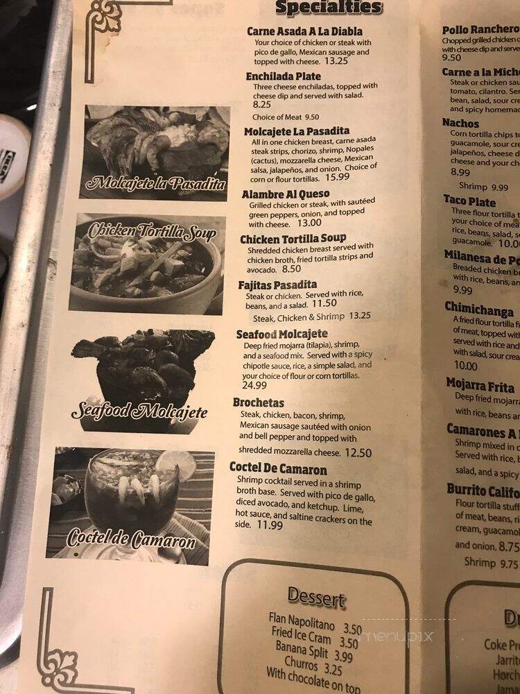 La Pasadita Mexican Restaurant - Little Rock, AR menu_pic