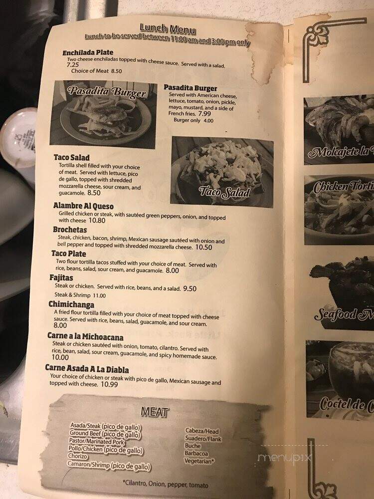 La Pasadita Mexican Restaurant - Little Rock, AR menu_pic