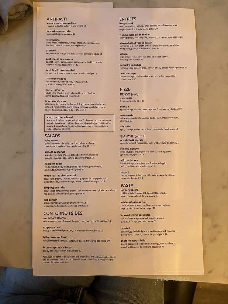 Sono Wood Fired - Columbus, OH