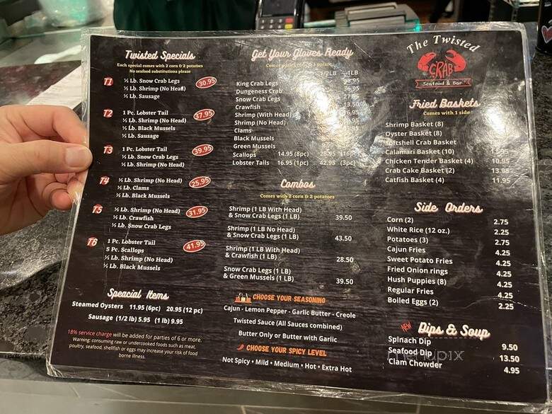 The Twisted Crab - Chesapeake, VA menu_pic