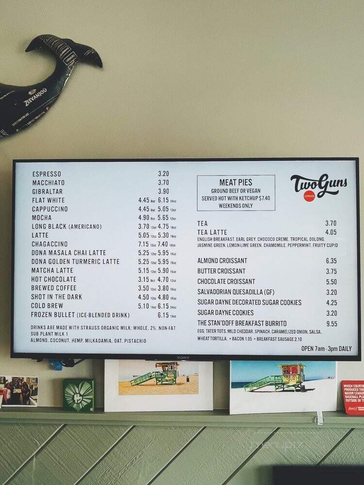 Two Guns Espresso - Hermosa Beach, CA menu_pic