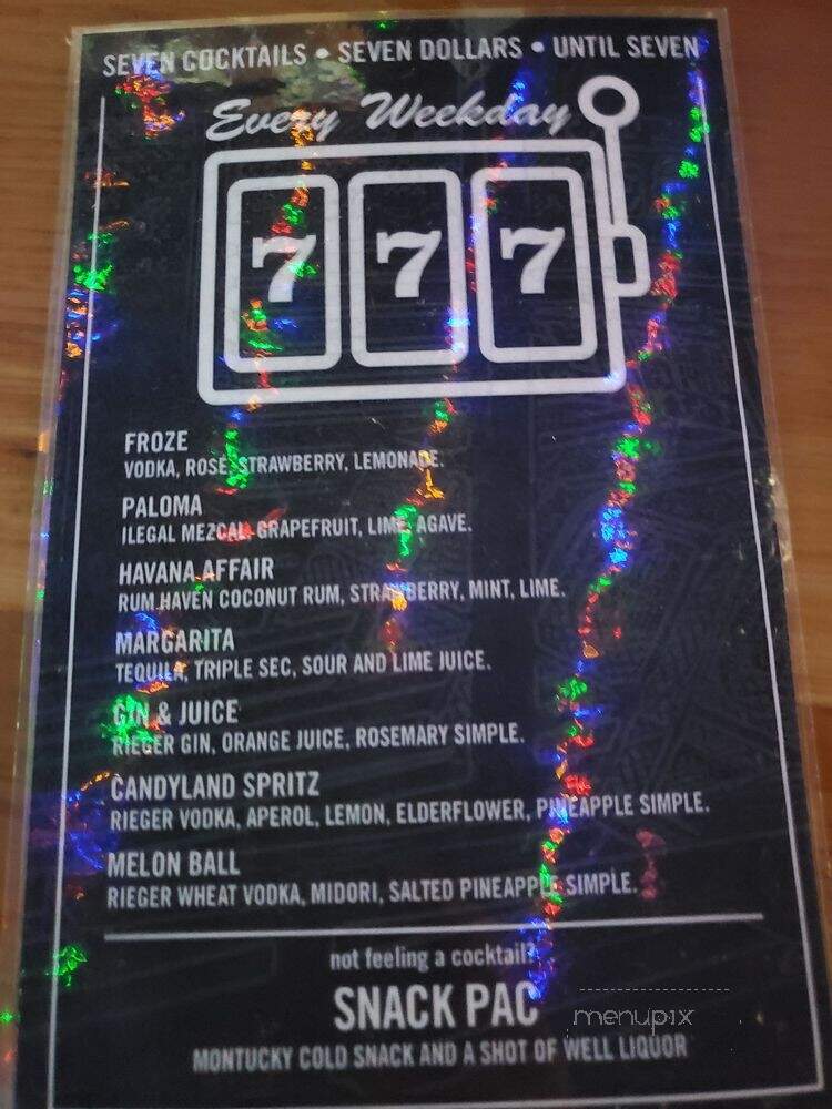 Up-Down - Nashville, TN menu_pic