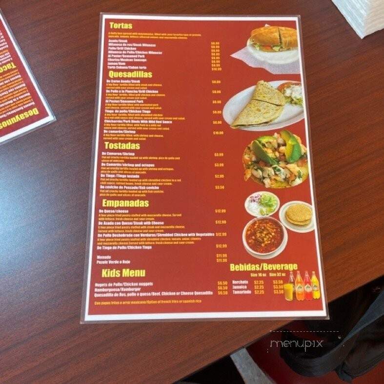 Alis Taqueria - Indianapolis, IN menu_pic