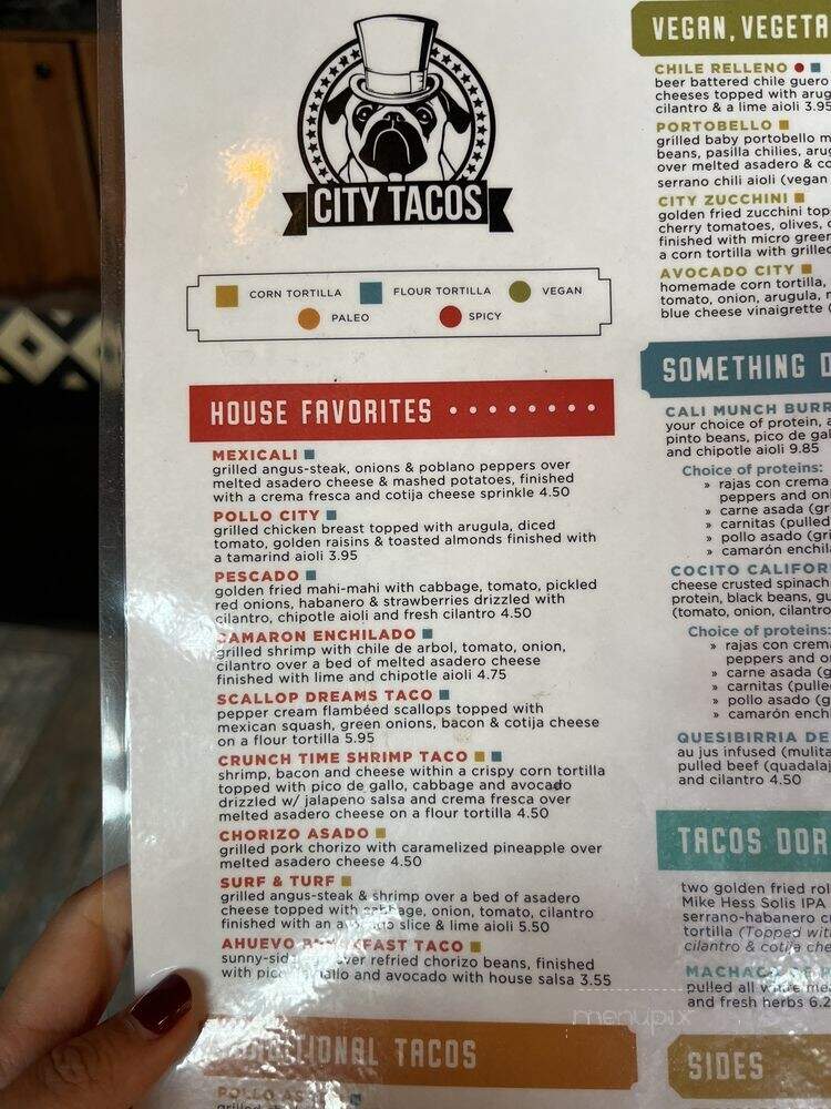 City Tacos - Los Angeles, CA menu_pic