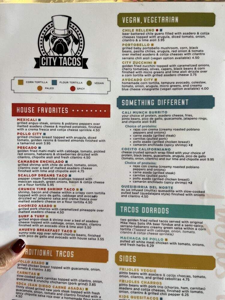 City Tacos - Los Angeles, CA menu_pic