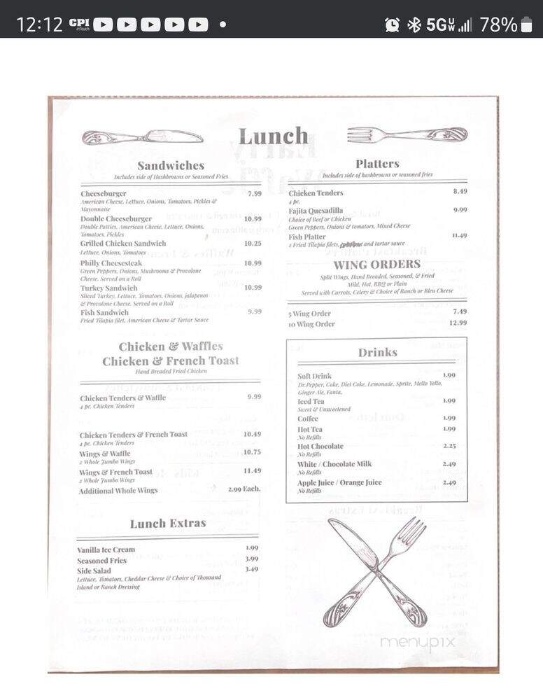 Early Waffle - Charlotte, NC menu_pic