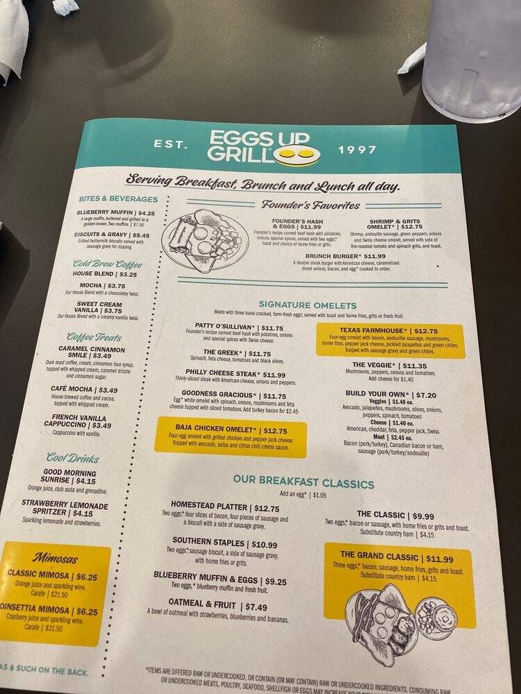 Eggs Up Grill - Fort Mill, SC menu_pic